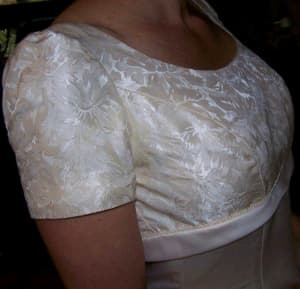 Ivory wedding dress, size 10-12
