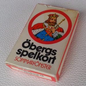 Playing cards – Öbergs spelkort – from Sweden