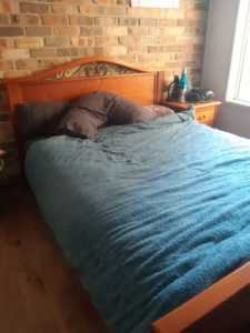Solid Timber Queen Size Bed
