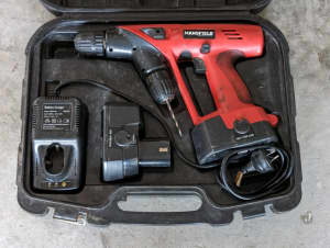 MANSFIELD 18V Cordless DUAL Drill with 2 Batteries & Charger
