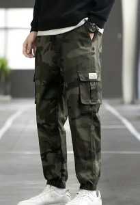 Cotton Camouflage Army Green Cargo Pants