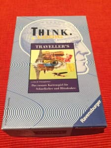 Think Logic Traveller, German Card Game, Ravensburger (2000)