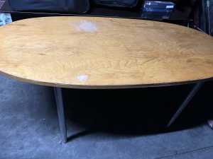 Vintage oval dining table