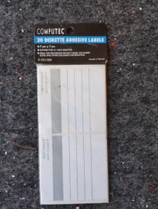 Unopened/new Computec 3.5 inch Floppy disk labels