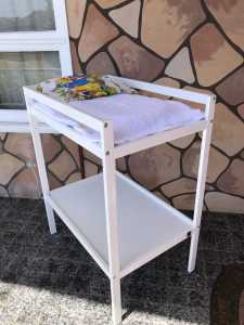 BABY ITEMS-- CHANGE TABLE, COTS ,CRADLE, MATTRESS, BOUNCERS, CLOTHING