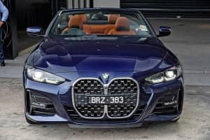 2021 BMW 4 Series G23 430i Steptronic M Sport Blue 8 Speed Sports Automatic Convertible