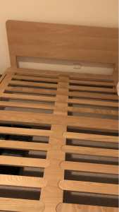 Eva timber bed base queen size