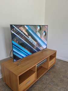 TV unit (only) & 2 coffee tables. 