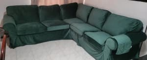 Sectional sofa with custom made cover