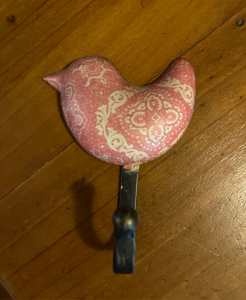 Sweet Pink Bird Hook