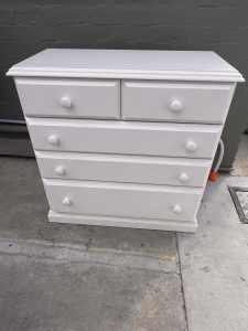 Painted chest of drawers $65