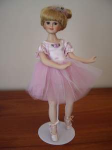 Russ Porcelain Doll named Alicia, Spring Recital Ballerina, 29cm tall