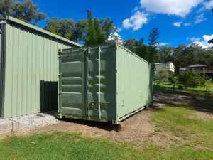 Used 20 foot shipping container, ventilated, watertight storage