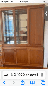 1970s Chiswell Walnut Display Cabinet