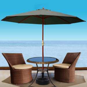 Instahut Umbrella Outdoor Pole Umbrellas Stand Sun Beach Garden Deck