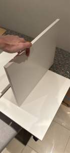 White particleboard 477 x 371 x 16mm