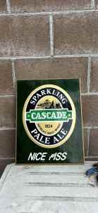 Cascade beer sign