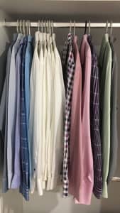 Men’s button-up business shirts. Size M. 17 shirts for $85!!