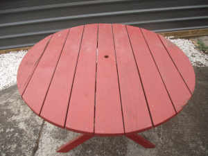 TIMBER OUTDOOR TABLE.