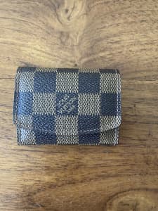 Louis Vuitton Keep It Damier Azur Canvas LV Engraved Lock | Roath's Pawn