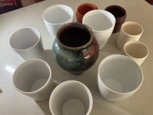 Decorative designer glazed terracotta pots