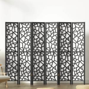 Artiss Clover Room Divider Screen Privacy Wood Dividers Stand 6 Panel 
