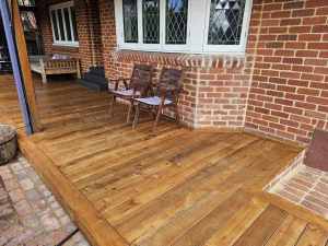 Solid Reclaimed Remilled Teak Decking 133x20