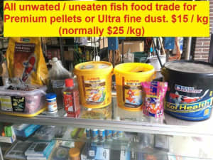 Trade in uneaten fish Axolotls food to Premium food