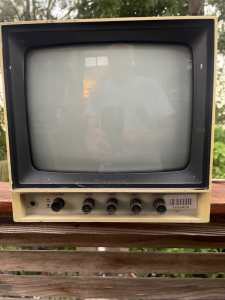3 x Black and White Sony video monitors (circa 1970)