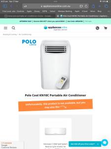 Rinnai polo portable air conditioner