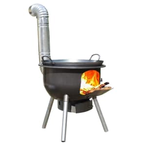 Wowmart Portable Wood Burning BBQ Cooki Stove Camping Fire Pit Heater