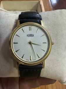 Vintage Mens Wristwatch Dresswatch Roamer 501 957 Quartz