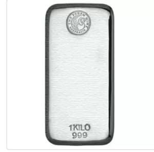 1 kilo Perth mint silver bar silver price is flying up now 