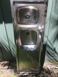 For Sale is 2 stainless steel sinks 
