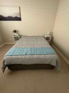 double bed and frame