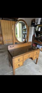 Dressing table,wardrobe,side table 