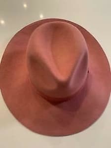 Dusty Pink Felt Hat
