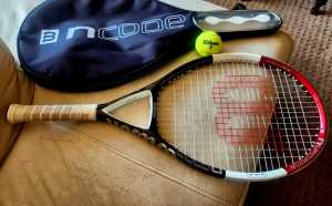 Wilson Ncode Tennis racquet, bag and ball