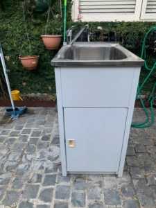 Complete Stainless Steel Sink and cabinet 630mm x 470mm