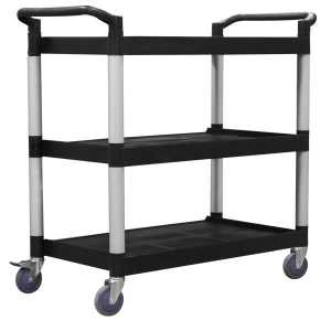 3-Tier Warehouse Trolley, Large
