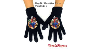 Mario Winter Knitted Gloves one size