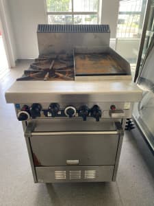 CAFE EQUIPMENT FOR SALE - Display Fridge, Glasswasher & Gas Oven