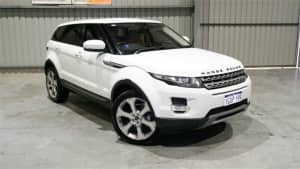 2012 Land Rover Range Rover Evoque L538 MY13 TD4 CommandShift Pure White 6 Speed Sports Automatic