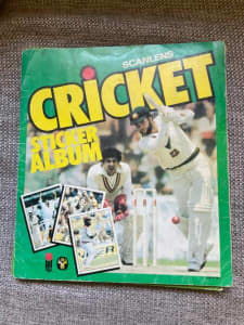 1982/83 Scanlens Cricket Sticker Album complete