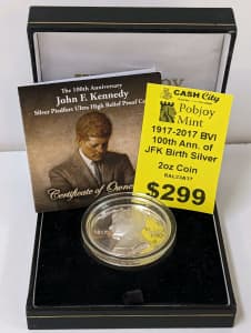 2Oz Silver Coin - '100th Anniversary of JFK's Birth' (Pobjoy Mint)