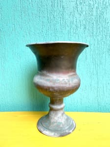 RUSTIC COPPER URN - PATINA IS GETTING BETTER WITH AGE