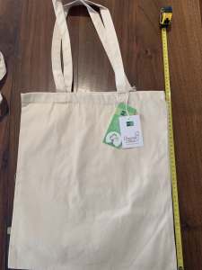 Canvas Totw Bags- organic fabric 42 x 38