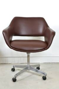 Framac Winged swivel chair Mid century retro Designer Restored