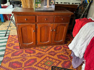Large timber buffet cabinet