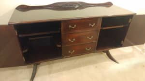 Sideboard, Timber, handcrafted 45 years old, excellent condition